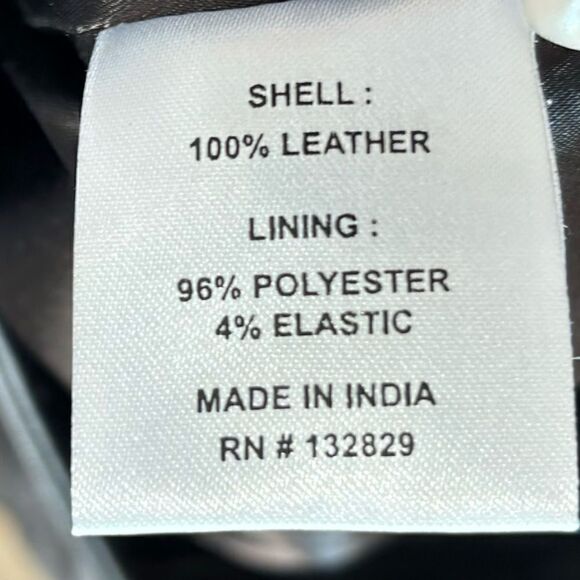 L’academie Bisous black leather high rise pants - Picture 8 of 9